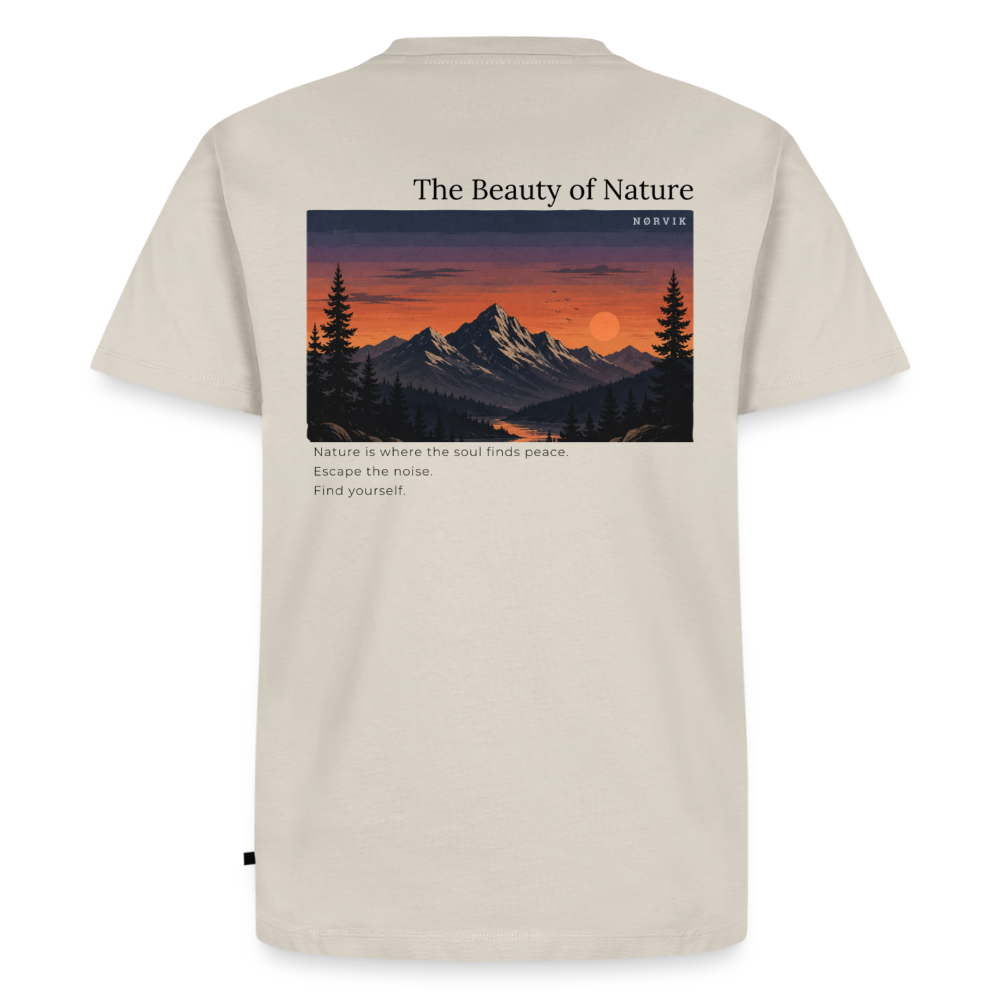 NØRVIK | Beauty of Nature T-Shirt - Beige