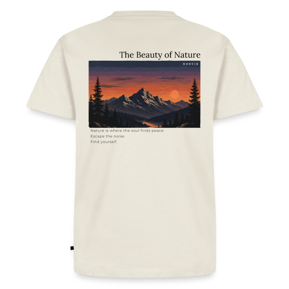NØRVIK | Beauty of Nature T-Shirt - Naturweiß