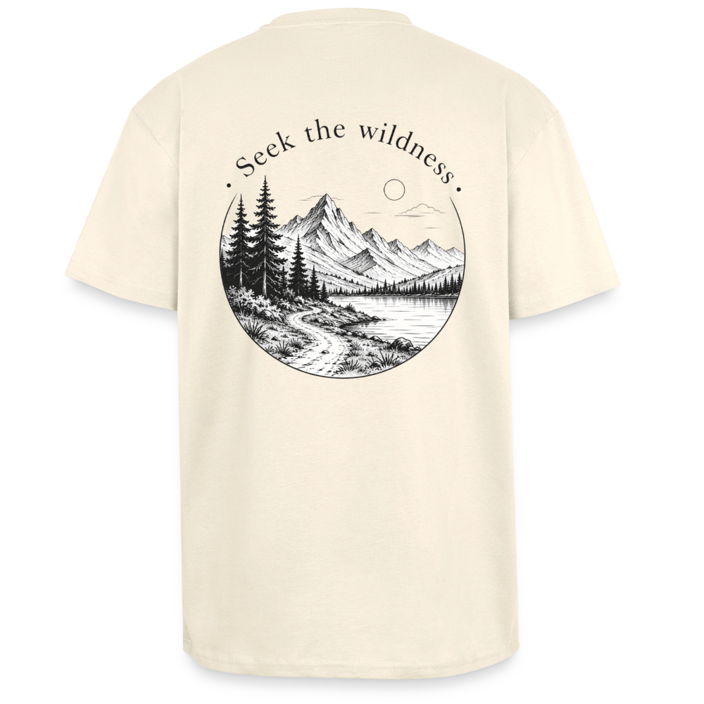 NØRVIK | SEEK THE WILDNESS Oversized T-Shirt - Creme
