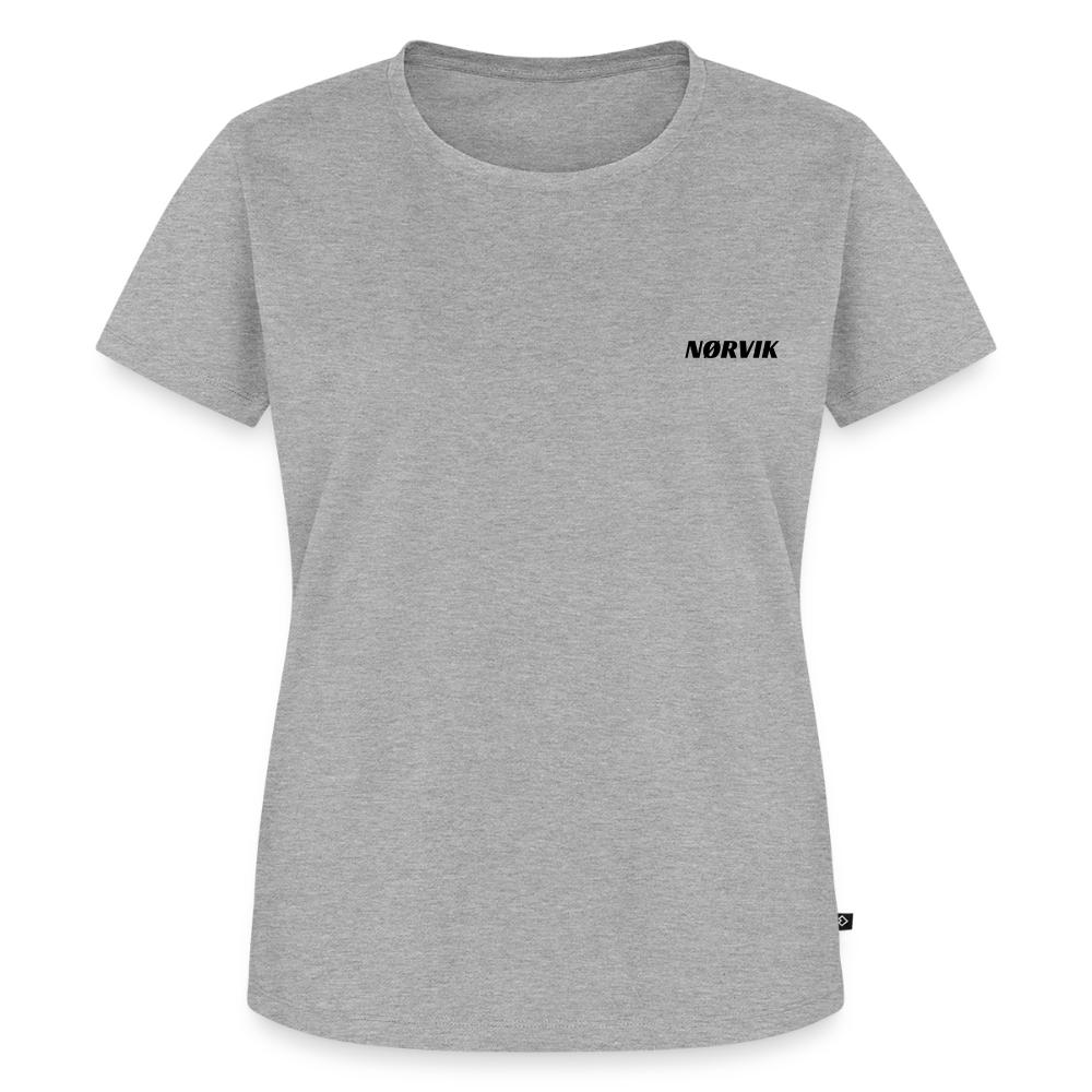 NØRVIK | Beauty of Nature T-Shirt WOMEN - Grau meliert