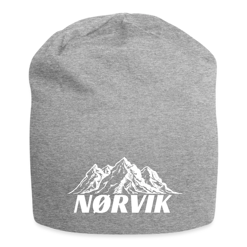 Jersey-Beanie - Grau meliert