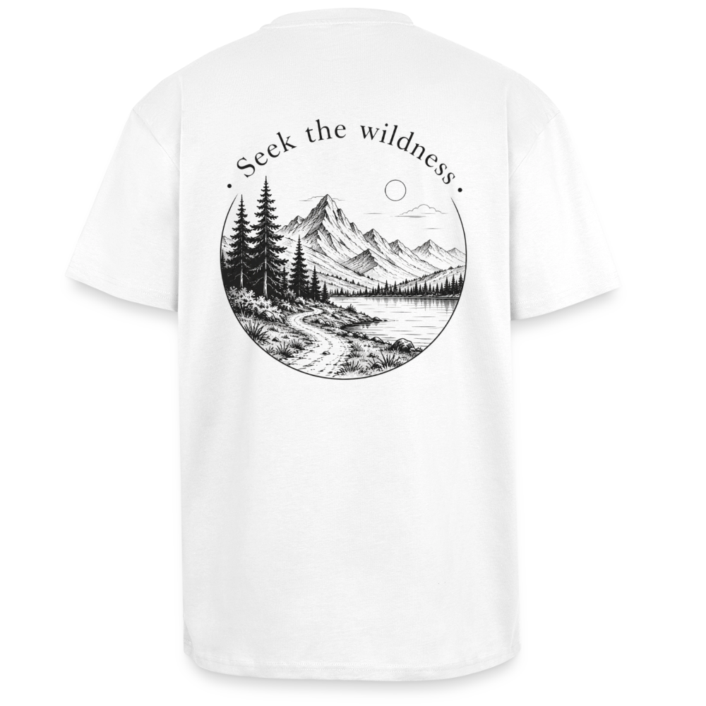 NØRVIK | SEEK THE WILDNESS Oversized T-Shirt - Weiß
