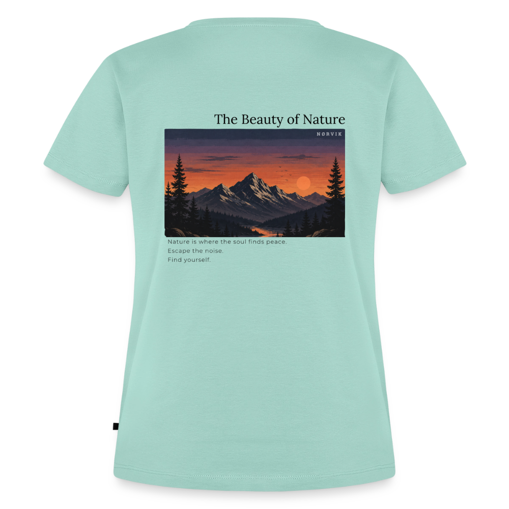 NØRVIK | Beauty of Nature T-Shirt WOMEN - Mint 