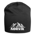 Jersey-Beanie - Schwarz
