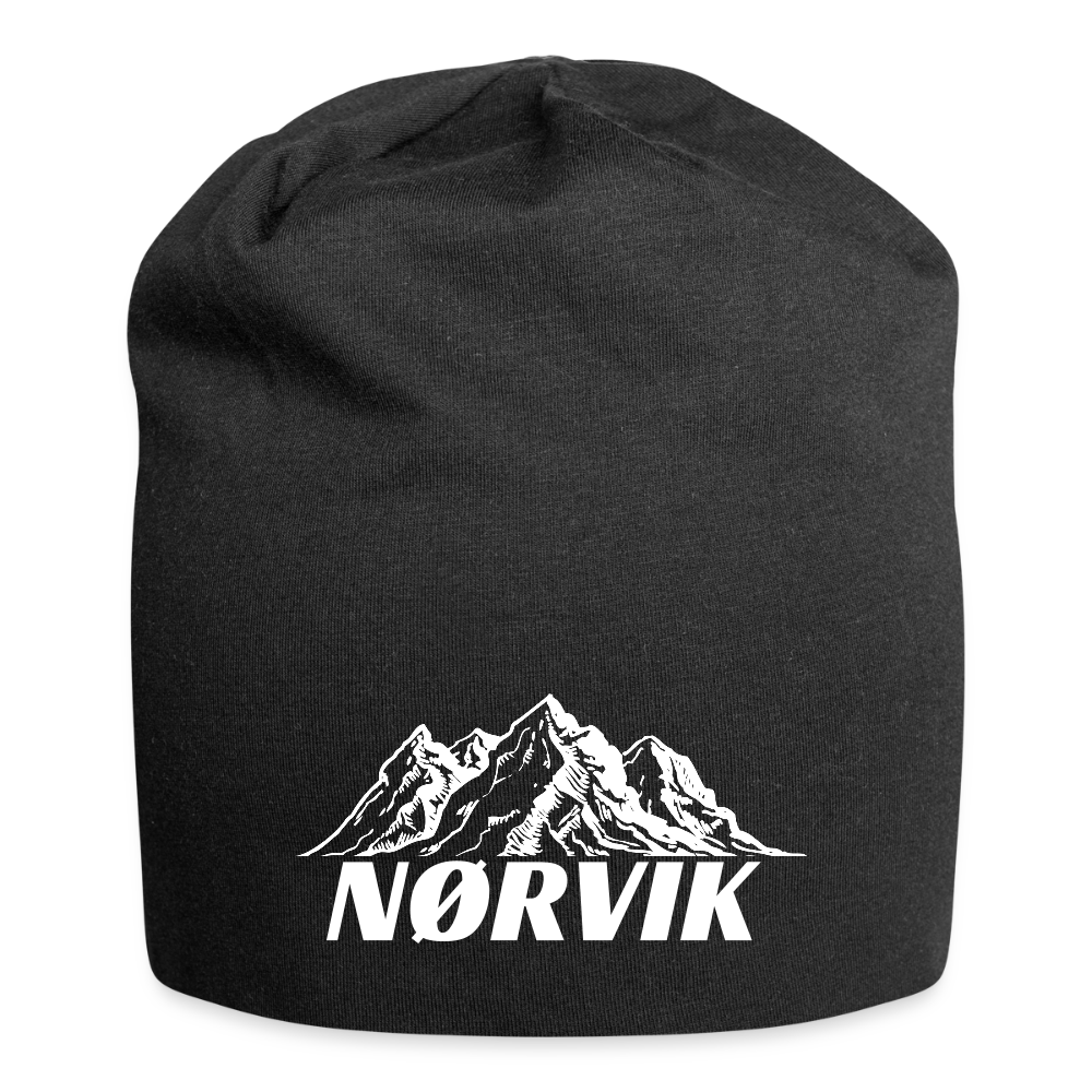 Jersey-Beanie - Schwarz