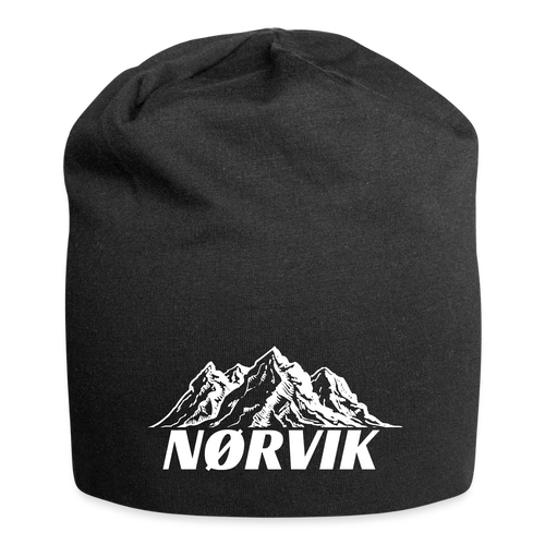 Jersey-Beanie - Schwarz