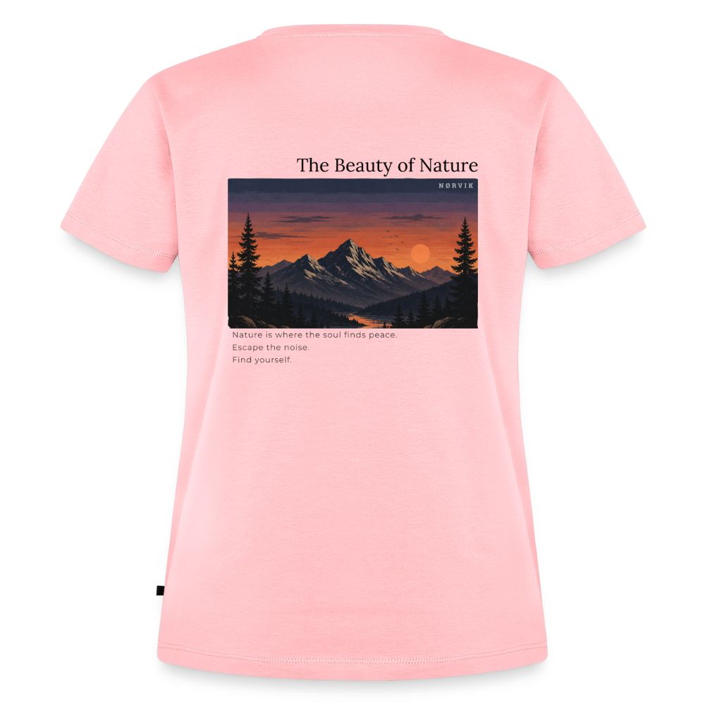 NØRVIK | Beauty of Nature T-Shirt WOMEN - Rosa