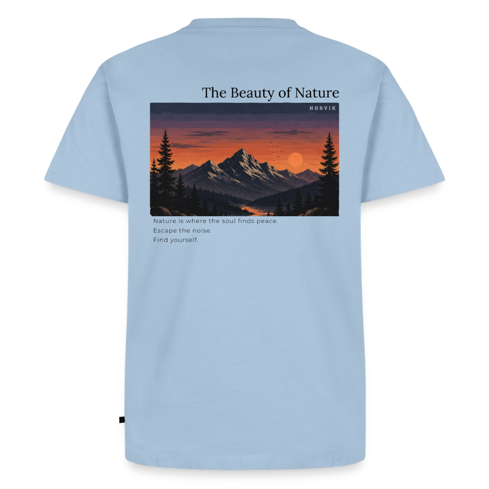 NØRVIK | Beauty of Nature T-Shirt - Hellblau