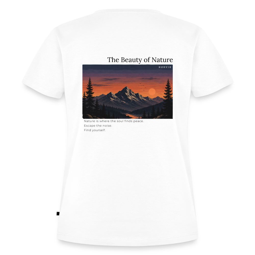 NØRVIK | Beauty of Nature T-Shirt WOMEN - Weiß